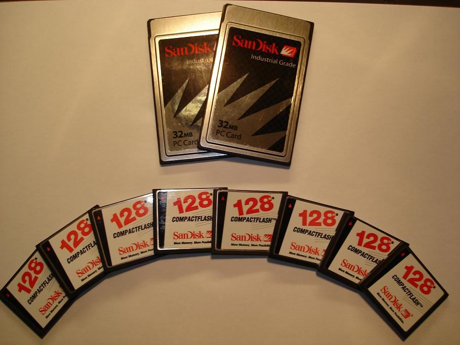 SanDisk, compactflash karte, pcmcia