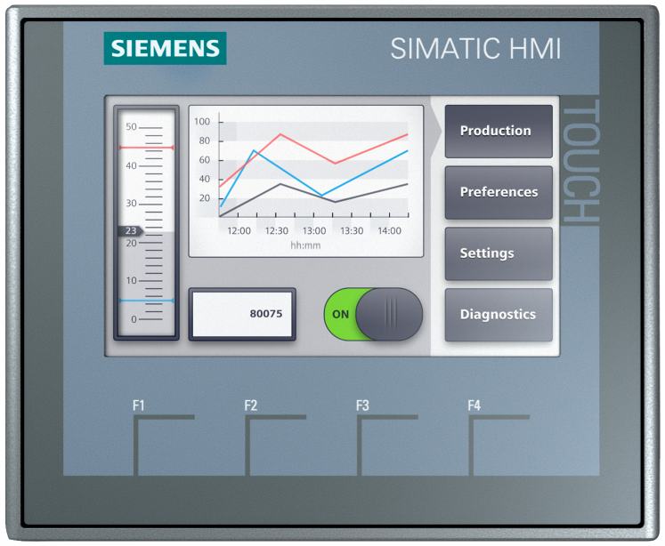Siemens SIMATIC KTP400 Basic PN 4" touch panel
