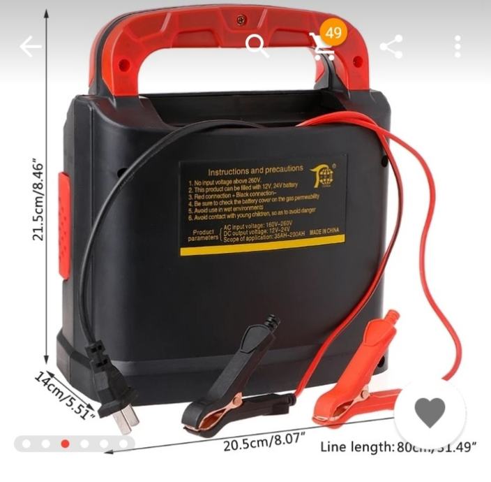 Starter punjač za akumulator 12V24V