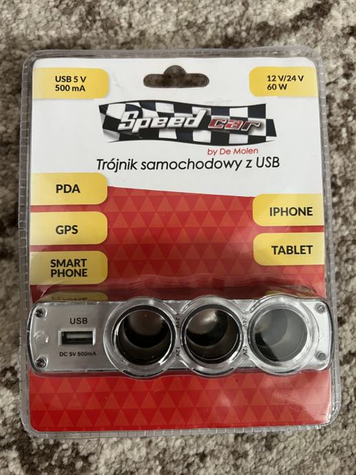 Upaljac Adapter i USB Punjac za Auto