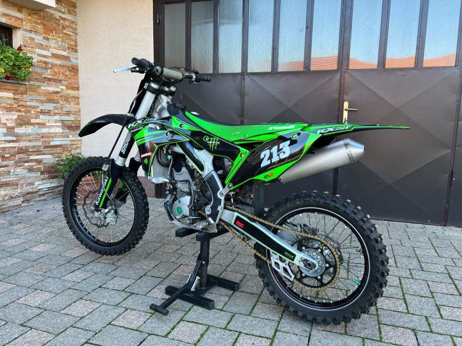 FMF Racing Scarico Completo 4.1 RCT Titanio Con Marmitta Carbonio, Per Kawasaki KXF 250 2017, Colore Blu
