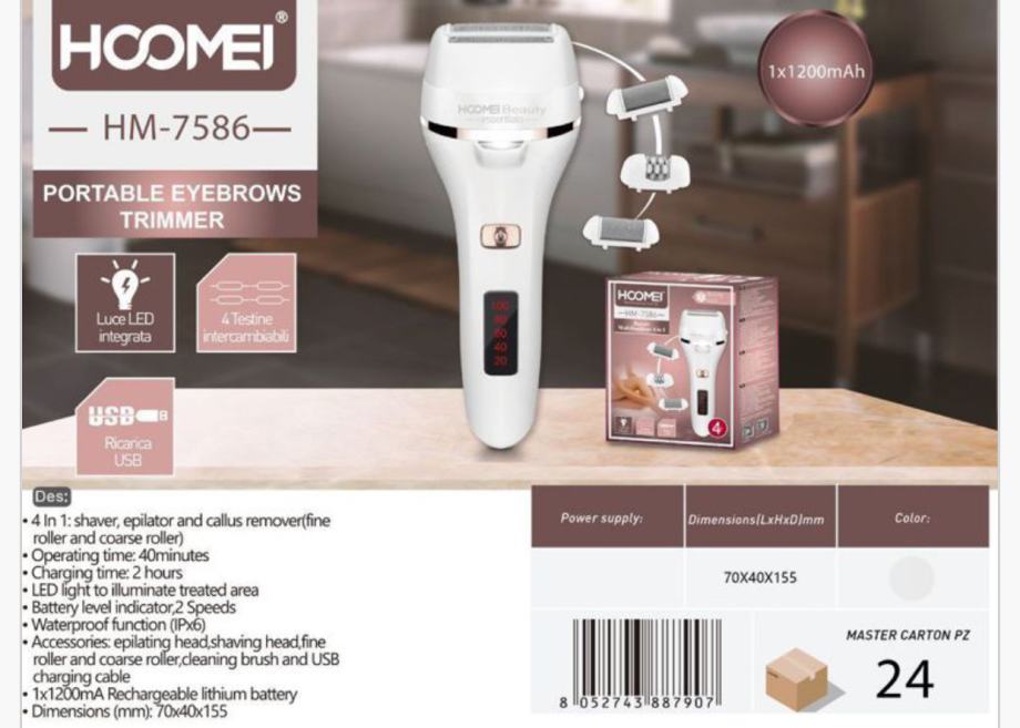 Depilator, epilator i uređaj za njegu stopala