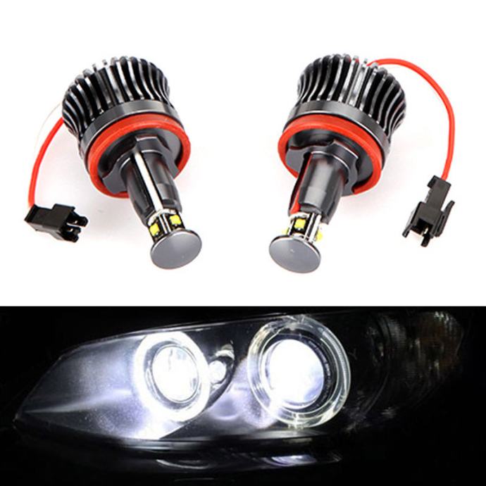 Luci Led 24 V Lampade LED Posizione 6000K 20W Fari Angel Eyes Xenon Per BMW SERIE 3 E90 E91 EB Devio Luci Moto - Foto 11