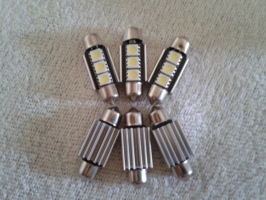LED zarulje Canbus za auto 3SMD 5050 festoon bijele White 39mm