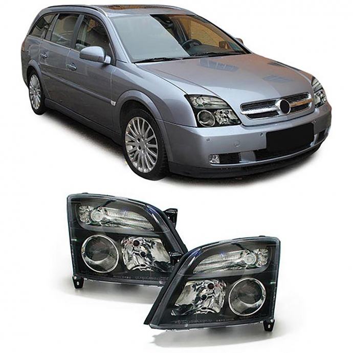 Opel Vectra C + Signum 2002- farovi svjetla lampe lijevi+desni set crn