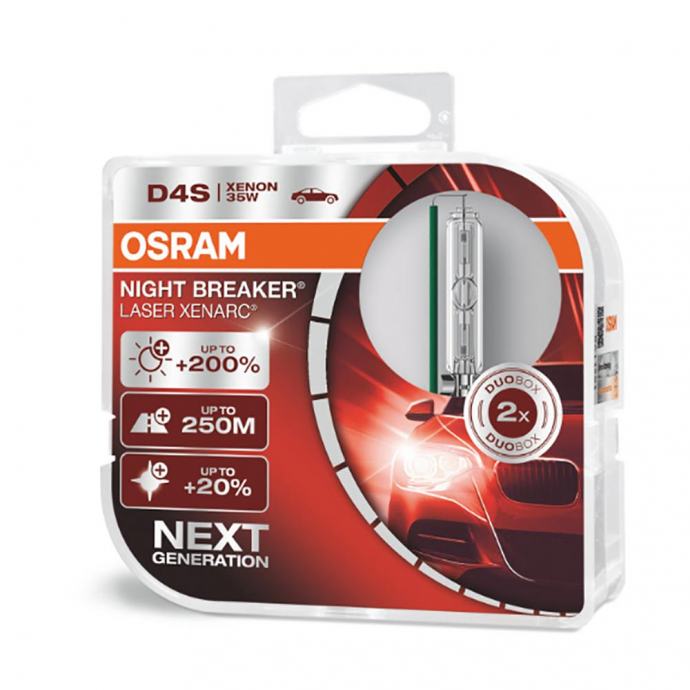 Osram Xenarc Night Breaker Laser D4S lampa Xenon žarulja 200% 2komada