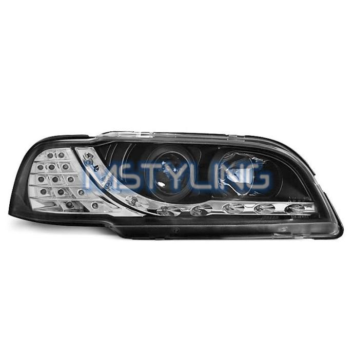 Žarometi Volvo S40/V40 9600 LED osvetlitev črni