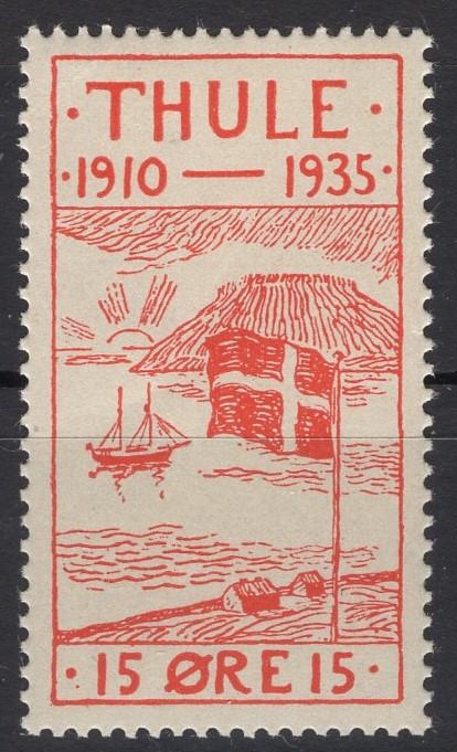 Grenland / Thule - 15 Øre - Obljetnica naselja - Mi 2 - 1935 - MNH