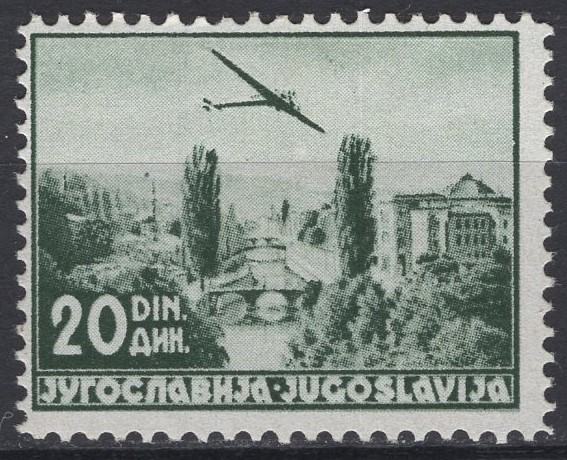 Jugoslavija - Zračna pošta - 20 D - Mi 346 C - 1937