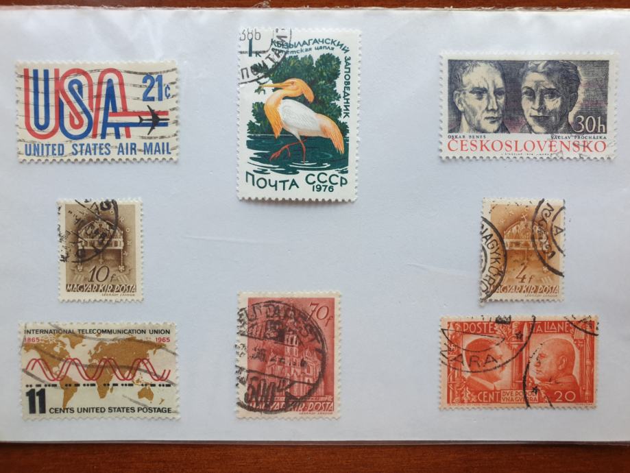 Kolekcija 24 razne ostambiljane poštanske marke