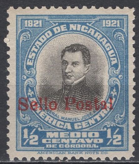 Nikaragva - Definitiv - ½ c - Manuel José Arce - Mi 415 - 1923