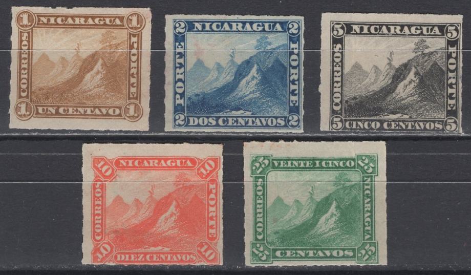 Nikaragva - Definitivi - Set od 5 - Mi 8~12 - 1877