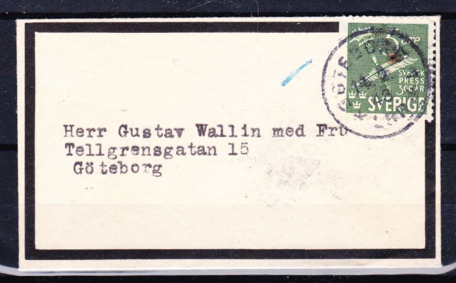 pismo Sverige 1948