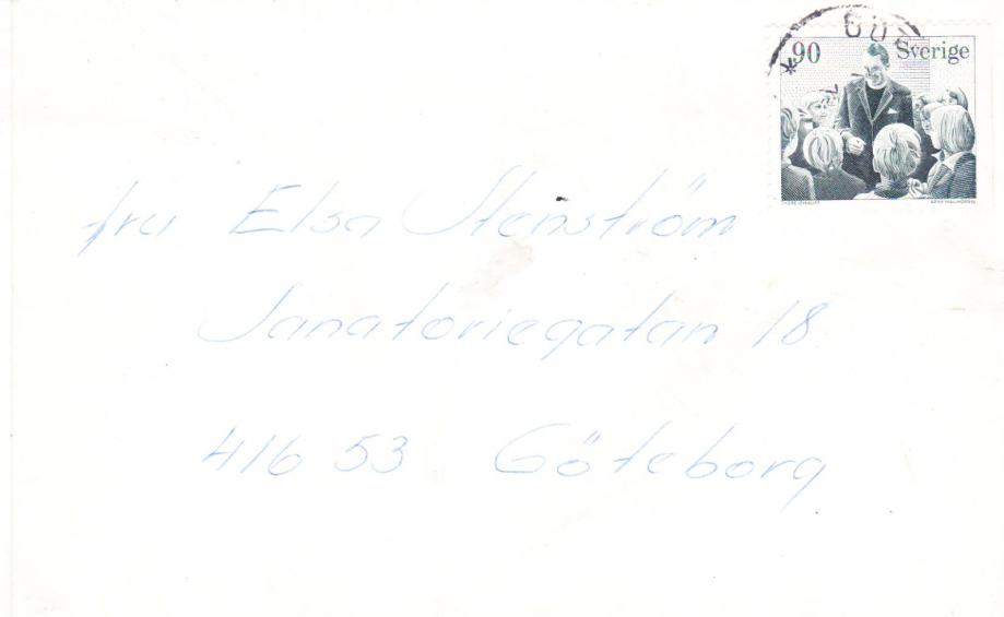 pismo Sverige 1957