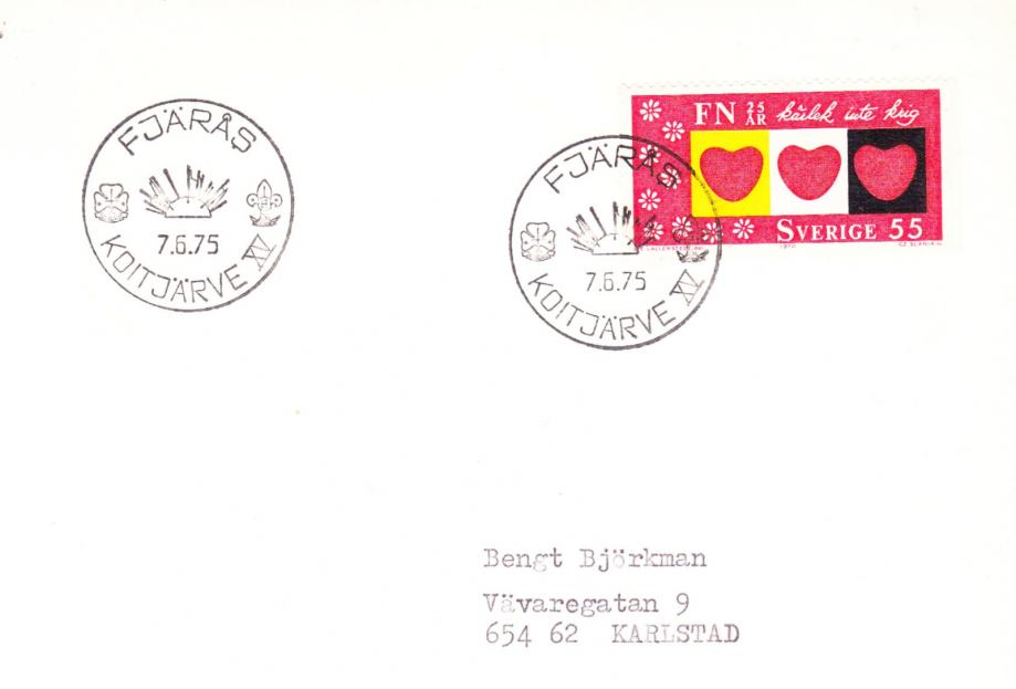 pismo Sverige 1975