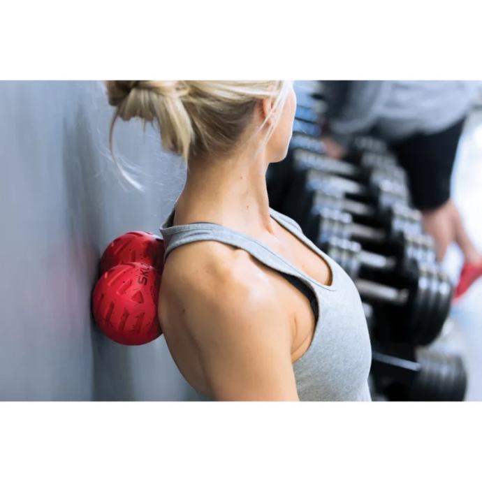 thumbnail image 2 of SKLZ Universal Massage Roller - Red (Handheld, Full Body Massage Ball) 2 of 4