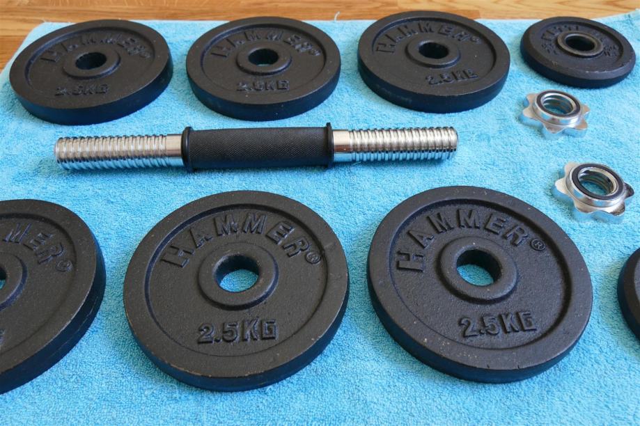 Jednoručni uteg 20 kg (bučica)