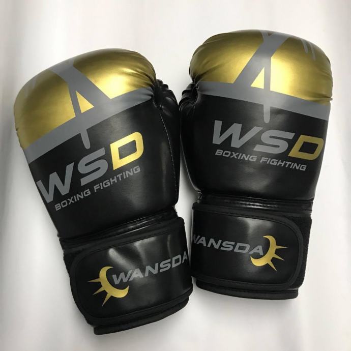 WSD Pro Boks Rukavice Boksačke Rukavice 10 OZ Crno- Zlatne
