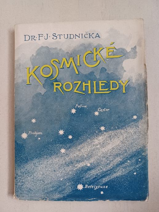 Dr.F.J.Studnička: Kosmicke rozhledy (1896.)