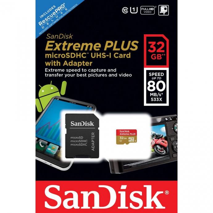 SanDisk Extreme Plus microSDHC 32GB