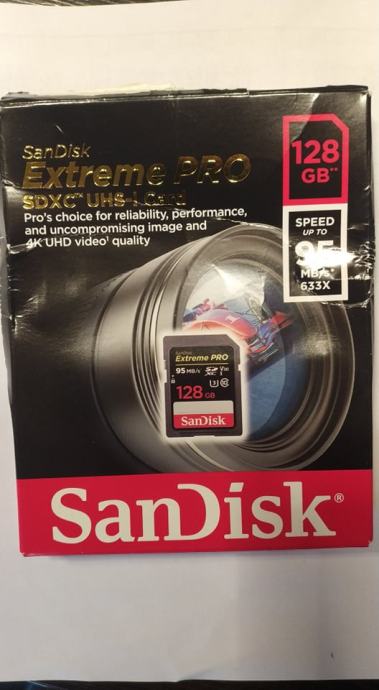 SANDISK EXTREME PRO U3 SDXC 95MB 633X 128GB