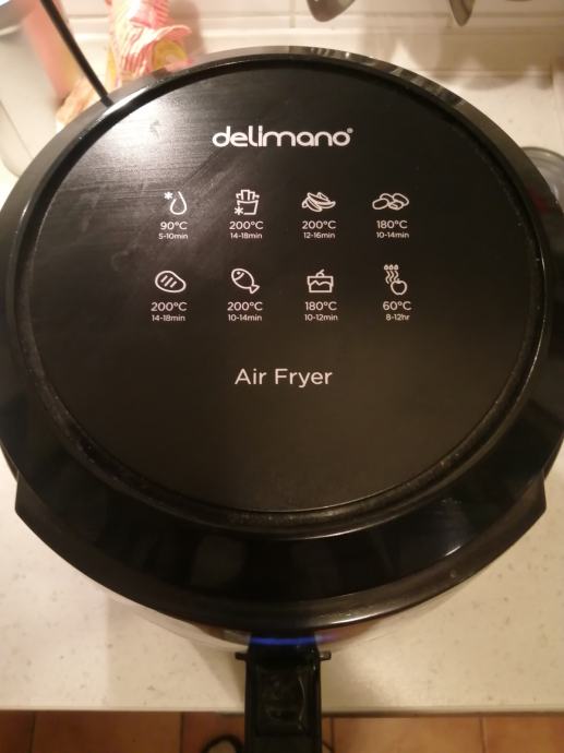 Delimano friteza na vruči zrak Air fryer Deluxe noir