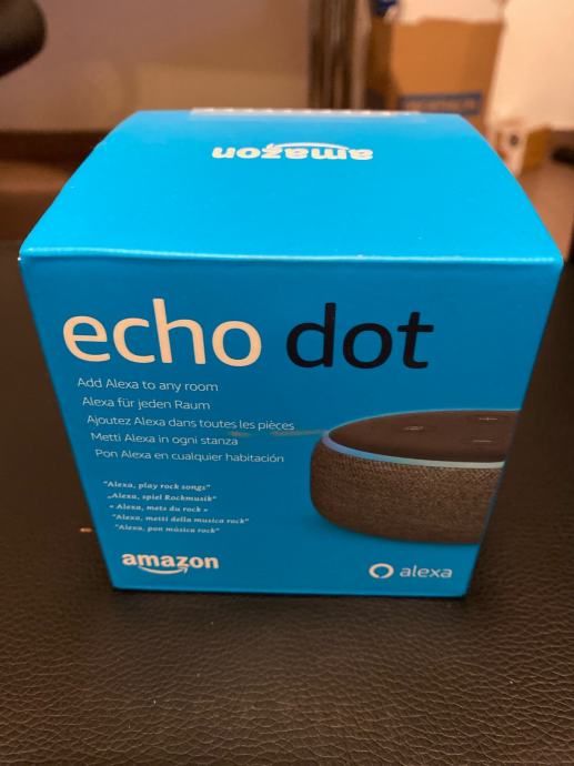Amazon Echo Dot 3, Alexa, novo
