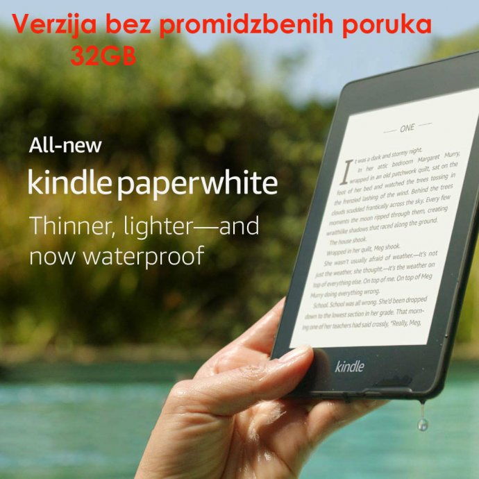 NOVO! Amazon Kindle PaperWhite E-book čitač WiFi, 300PPI, 6" 32GB