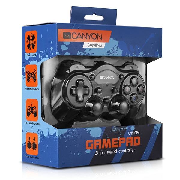 Gamepad Canyon CNS-GP4, PC/PS2/PS3 (NOVO, RAČUN, JAMSTVO)