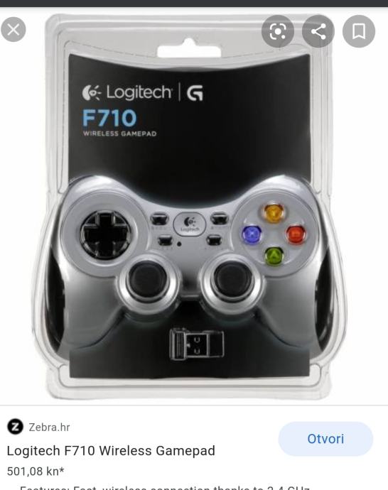NOVO!! Logitech F710 gamepad joystick