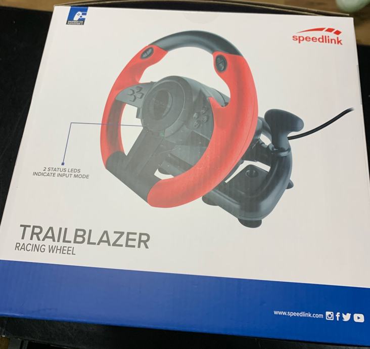 Volan Speedlink Trailblazer Racing Wheel, PC, PS4/PS3, Xbox One, crni