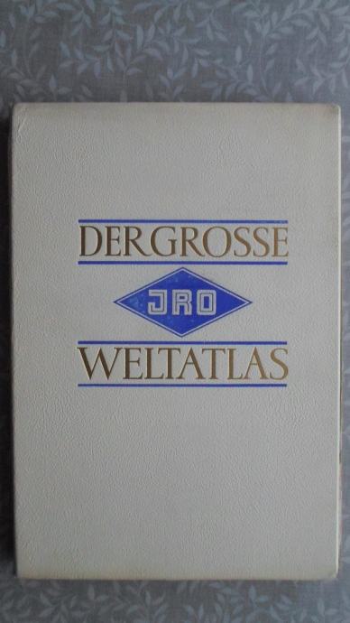 ATLAS,DER GROSSE WELT ATLAS,JRO-VERLAG MUNCHEN,1961.g.