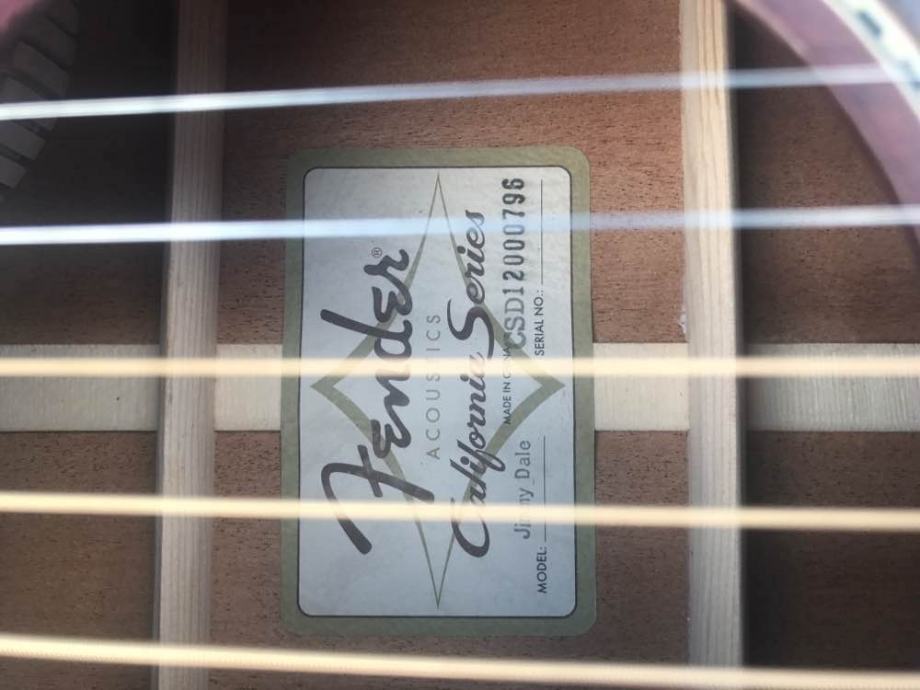 Fender Kingman Jimmy Dale signature el. akusticna