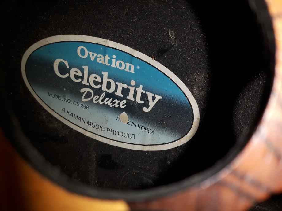 Ovation CS268 deep bowl, made in korea sa original ovation koferom