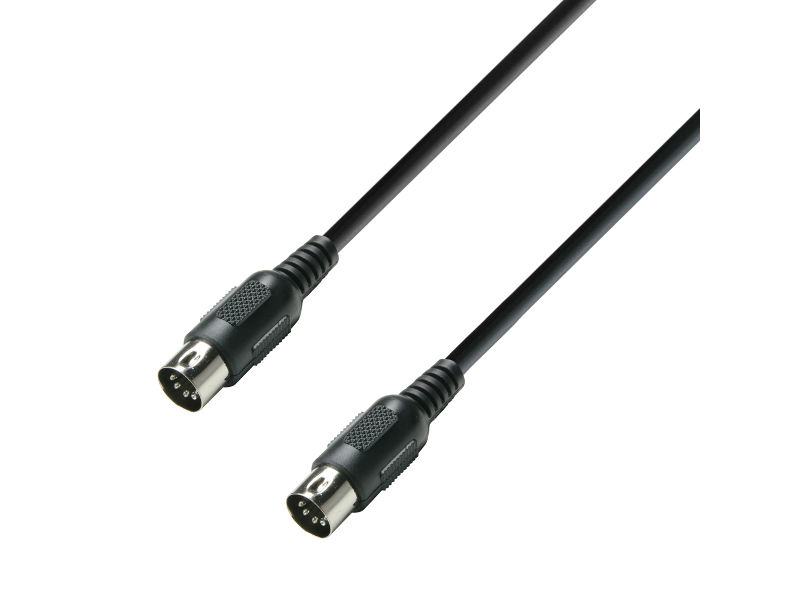 [K3MIDI0150BLK] Gotovi kabel MIDI, crni, 1,5m - Adam Hall