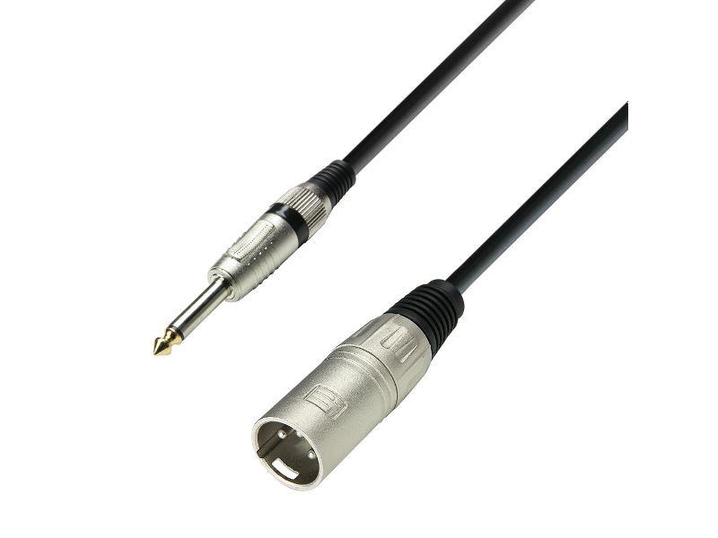 [K3MMP1000] Mikrofonski kabel, XLR muški na 6,3mm muški, mono, 10m