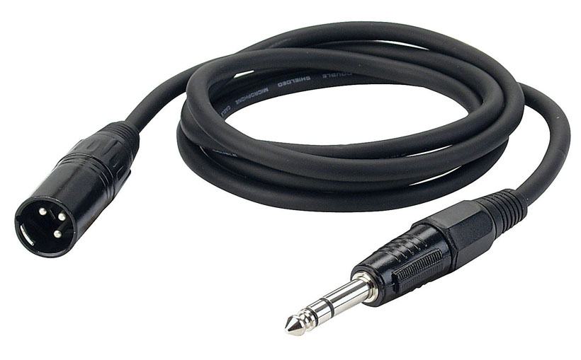 [FL04150] Kabel, gotovi, XLR Muški/Stereo banana 6,3 mm, 1,5 m - DAP