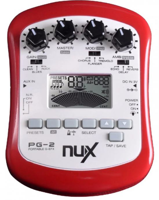 Multiefekt NUX PA-2 Portable Guitar Multi Effects Pedal Tune
