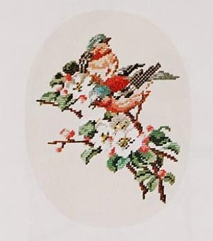 Wiehler goblen, Ptičice na grani, materijal za izradu