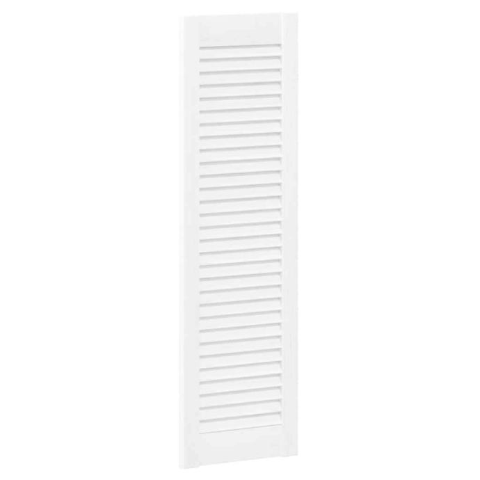 vidaXL Ante a Lamelle 4 pz Bianche 99x29,5 cm, Porta della mobilia