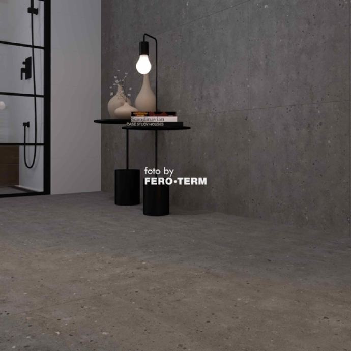 Porculanske pločice pod i zid 60x60 cm May Murinni Flakes Nero Rocker