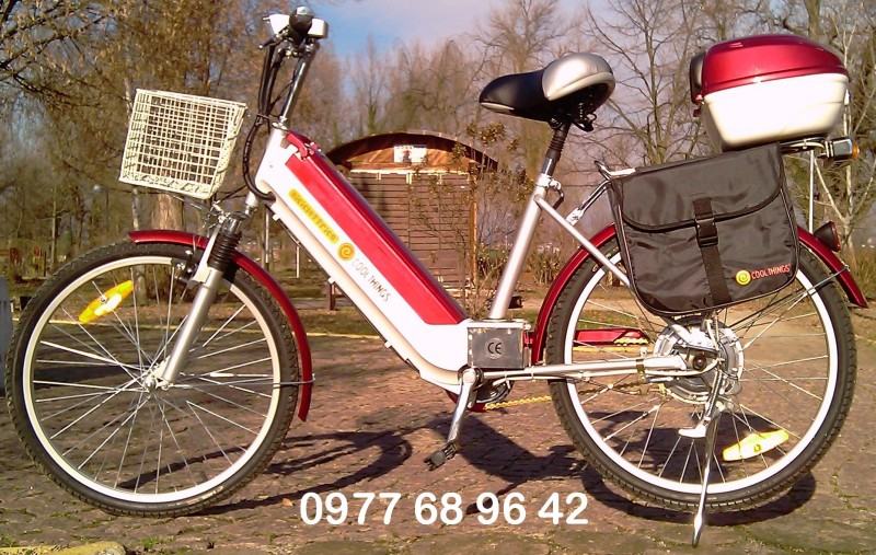 Električni bicikl Biciclettrica, talijanski 24" NOVI crveni