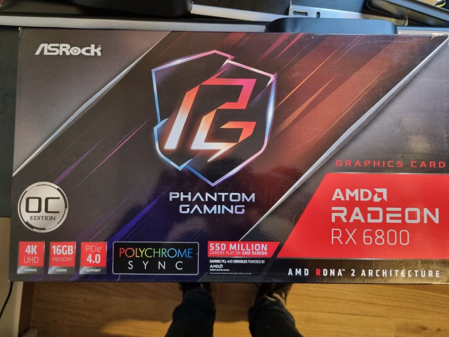 ASROCK Radeon RX 6800 16GB PHANTOM GAMING