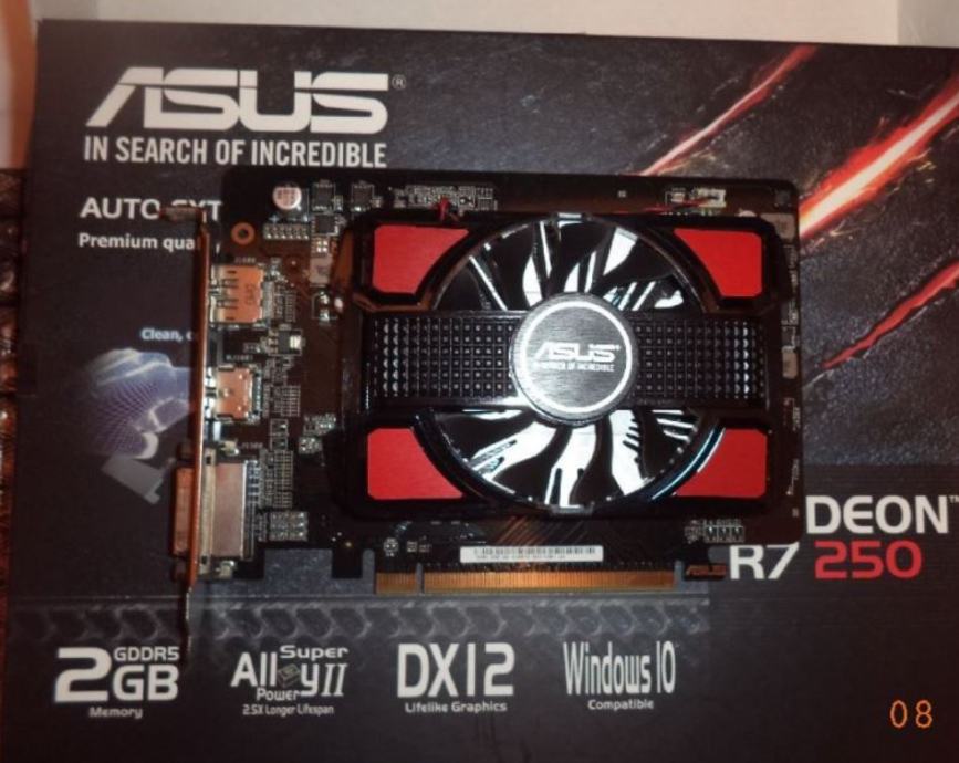 ASUS AMD Radeon R7 250 2GB GDDR5 128-bit DX12 PCI-E grafička