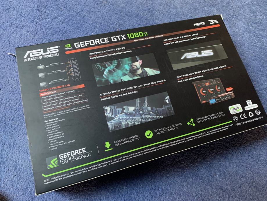 ASUS GEFORCE GTX 1080 Ti TURBO 11GB
