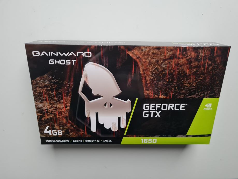 Gainward GeForce GTX 1650 Ghost 4GB - NOVO / Račun / R1 / Jamstvo