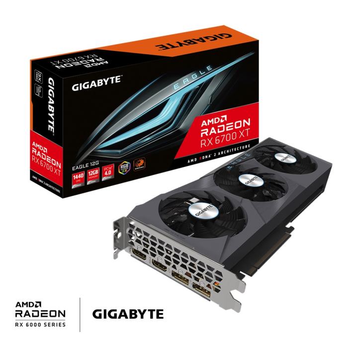Gigabyte Radeon RX 6700 XT Eagle 12G, 12GB GDDR6
