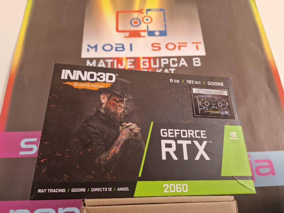 Grafička kartica Inno3D GeForce RTX 2060 6GB Twin X2 ✅️ NOVO ✅️ R1