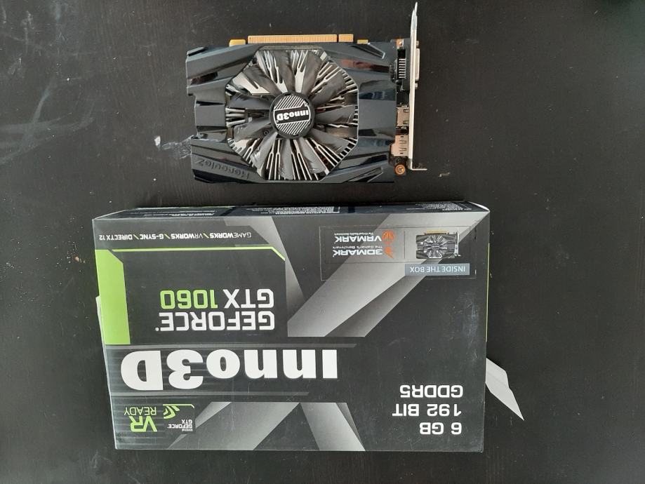 Grafička kartica INNO3D nVidia GeForce GTX1060 Compact, 6 GB GDDR5