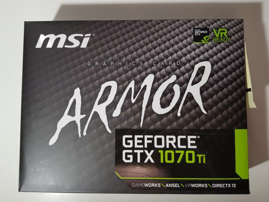 Grafička MSI 1070ti Armor, 8GB, Nvidia Geforce GTX